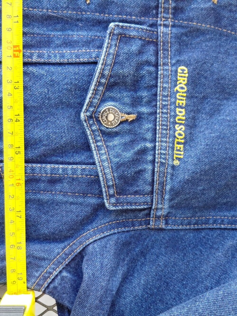 Cirque du Soleil Vintage Y2K Denim Jacket Dark Navy Men’s Small 2000s Rare - Picture 6 of 7